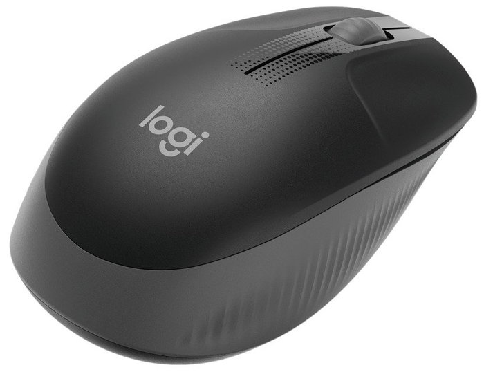Logitech M190 Ratón Inalámbrico Ambidextro Negro/Gris